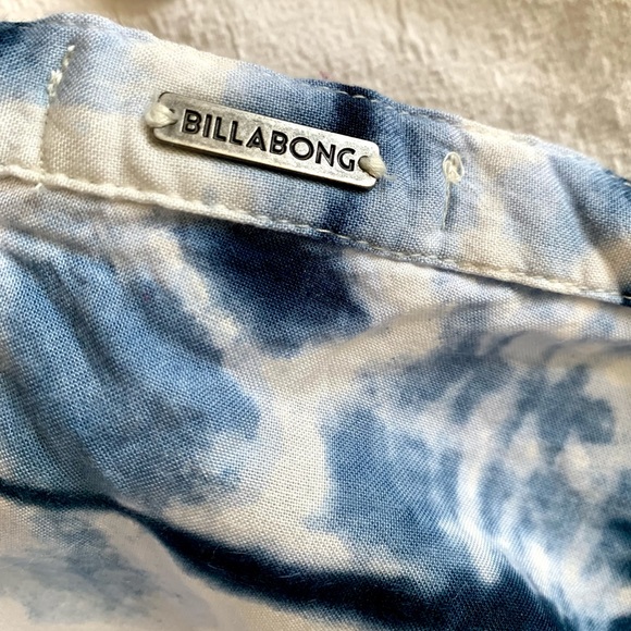 Billabong Festival Vibes Blue Tie-Dye Halter Top - Picture 9 of 10